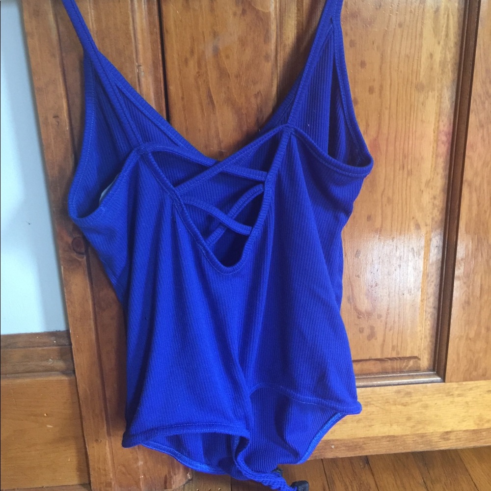 Pretty little thing lace up back bodysuit.